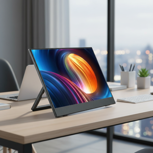 Moniteur portable 14 pouces avec haut-parleurs intégrés pour ordinateur portable, écran IPS FHD 1080P, extension d'écran portable - Product Image 2