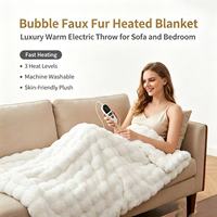 Couverture chauffante électrique légère à chauffe rapide pour canapé, lit, chaise de bureau