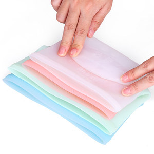 Bolsas de silicona para alimentos sin BPA, herméticas, a prueba de fugas, bolsas de almacenamiento de silicona reutilizables de grado alimenticio para almacenamiento de alimentos en la cocina - Product Image 4