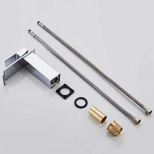 Rubinetto Moderno di Lusso in Acciaio Inox a Leva Singola per <span class=keywords><strong>Lavabo</strong></span> Miscelatore Nero Oro con Effetto Cascata per Bagno con Valvola in Ceramica - Product Image 4