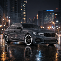 Velg Tempa Monoblock Custom 6061-T6 18 19 20 Inch 5 Palang Metalik Dua Warna Pelek Paduan Bagian Dalam untuk BMW Audi Mercedes Benz