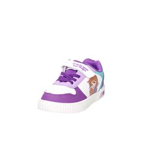 Scarpe da ginnastica Disney Frozen per ragazze, bianche e viola, con chiusura in velcro, scarpe casual - Product Image 2