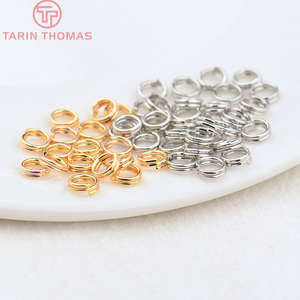 Anillos de Conexión de Latón Chapado en Oro de 24K, Anillos Dobles, Anillos Divididos, Anillos Conectores, Accesorios de Alta Calidad para la Fabricación de Joyería DIY - Product Image 2