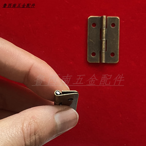 Retro Colored Rounded <b>Corner</b> Mini Hinge 3 Cm Iron Surface Mount For Wooden Box Furniture Hinge - Product Image 1