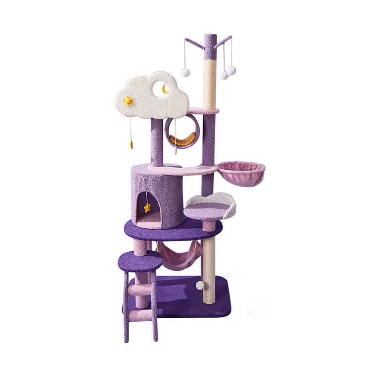 Best Selling Basic Cat trees Hammock and condo and factory direct supply cat tower tree