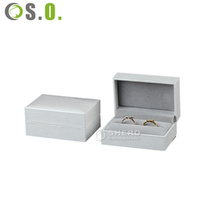Custom Logo Gray PU Leather Jewelry <b>Box</b> Unique Luxury Jewelry Packaging Custom Jewelry <b>Box</b> OEM ODM Jewelry <b>Box</b> Set - Product Image 4