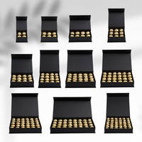 Boîte à chocolat de luxe personnalisée en gros, en stock d'usine, avec aimant, emballage cadeau en papier pour chocolat