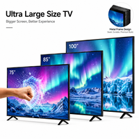 Televisor Inteligente Android 4K de 75, 85 y 100 Pulgadas, Pantalla LED Grande, Fabricante OEM ODM para Proyectos de Venta al Por Mayor a Nivel Mundial