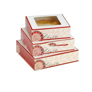 Customized cake box packaging manufacturer for wholesale bakery boxes