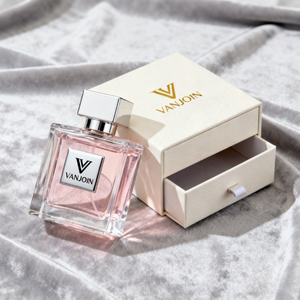 Envases de Perfume de Lujo, Botella de Vidrio Cuadrada Plana con Etiqueta Metálica, Atomizador de 30ml 50ml 100ml para Fragancias de Nicho - Product Image 3