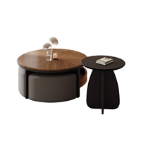Table à thé circulaire de petite taille italienne minimaliste et moderne pour le salon Table basse de luxe pour la maison