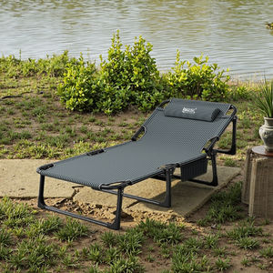 Prix bon marché TJ-A-18 réglable en plein air plage pelouse <span class=keywords><strong>piscine</strong></span> bain de soleil bronzage Portable <span class=keywords><strong>Camping</strong></span> inclinable chaise longue pliante lit - Product Image 1