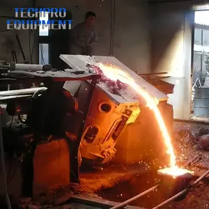 Vendita calda da 150 kg a 2 tonnellate di ferro a induzione forno a induzione forno ad induzione per fonderia metallo impianto di riciclaggio