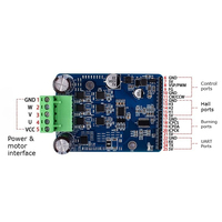 Controlador de Velocidad de Motor DC Industrial 50A 1600W 8-60V con Regulador PWM y Puerto de Potenciómetro para Motor de Escobillas, Ventilador y Bomba