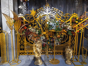 Ultimo Design intaglio parete di nozze fase sfondo arco per la decorazione di eventi - Product Image 4