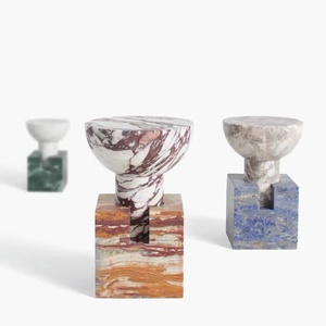 Bàn Cạnh Bằng Gỗ Kiểu Bắc Âu Thiết Kế Ấm Cúng Đầu Đá Cẩm Thạch Hiện Đại - Product Image 2