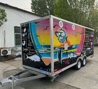Remorque alimentaire personnalisée de 17 pieds, camion alimentaire mobile entièrement équipé, cuisine mobile, chariot de restauration de hot-dogs, camion de restauration, remorque alimentaire