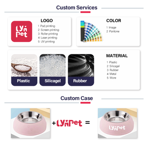 Lynpet Fábrica Direto Plástico Anti-asfixia Pet Lento Comer Prato Tigelas De Comida De Gato Alimentador Lento Tigela Do Cão - Product Image 6