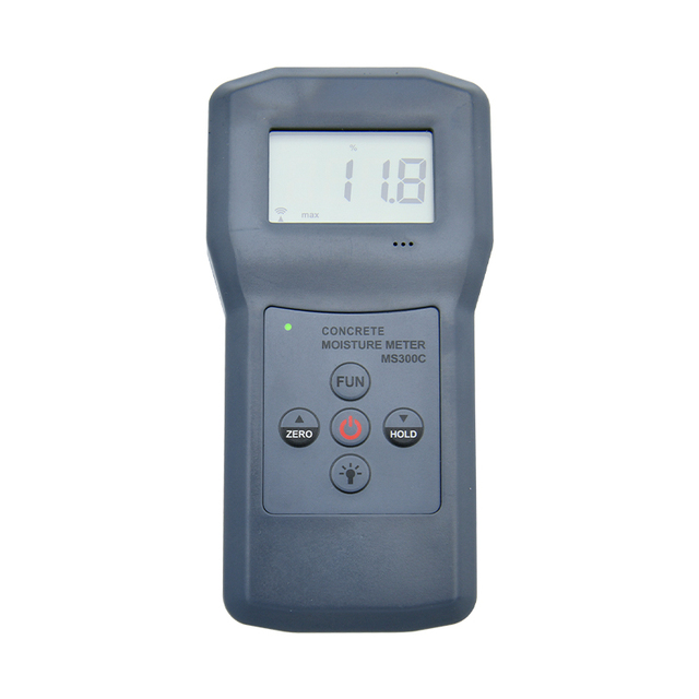 MS300 Digital LCD Moisture Meter with 0%-70% Range and 0.5% Accuracy for Concrete Wall Marble & Construction Materials