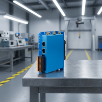 Controladores PLC PAC Dedicados, Edgebox Industrial IoT Azul con WIFI 4G LTE GPS RS485 3 Antenas, Controlador Lógico Programable