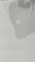 LongFine Tissu polaire matelassé 100 % polyester recyclé, velours doux à rayures ondulées, résistant aux déchirures, écologique, moyen