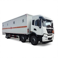 Nuevo Camión de Transporte de Explosivos 8x4 31t Gvw con Alarma de Humo, Sistema Antirrobo y Carrocería de Seguridad con Plataforma Hidráulica
