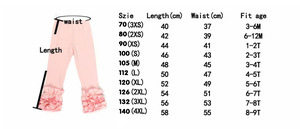 Bonbons couleurs enfants filles Leggings à volants enfant en bas âge bébé coton bas crayon pantalon printemps automne enfants pantalons longs à volants - Product Image 6