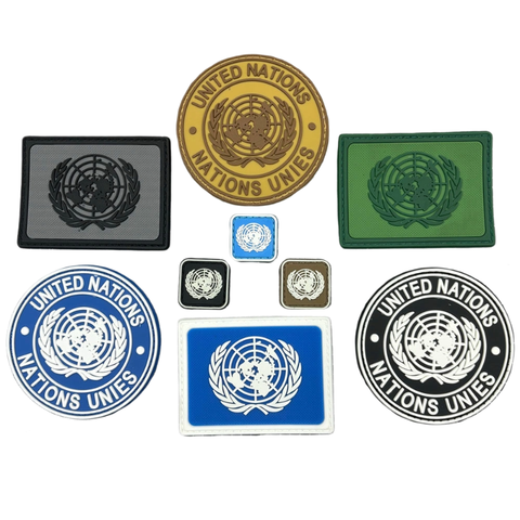 PVC for UN Luminous Hook Loop Soft Rubber Morale Badge Outdoor Tactical Arm Patch Backpack Sticker Hook Loop for Hat Use