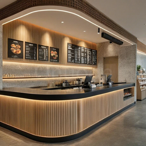Mostrador de Comida Rápida y Quiosco de Café Personalizados para Centro Comercial |   Exhibidores LED para Minoristas y Soluciones de Diseño de Tiendas Llave en Mano - Product Image 3