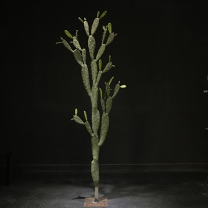Grandes <span class=keywords><strong>plantes</strong></span> artificielles de cactus, faux bonsaïs succulents décoratifs, colonnes ornementales presque naturelles 2026 - Product Image 6