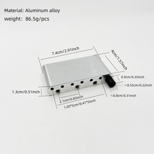 Guitarra eléctrica Single-pickup Tremolo System <span class=keywords><strong>Bridge</strong></span> <span class=keywords><strong>Base</strong></span> PRS Guitarra eléctrica Latón/acero inoxidable/aluminio Guitar <span class=keywords><strong>Bridge</strong></span> <span class=keywords><strong>Base</strong></span> - Product Image 4