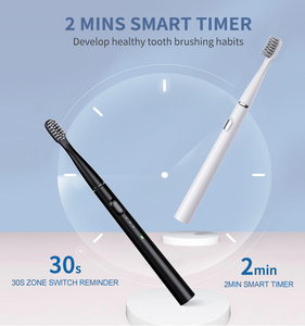 Brosse à dents électrique sonique intelligente mince de haute qualité pour adultes 6 têtes de brosse type-c charge blanchissant nettoyage buccal - Product Image 3