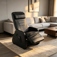 Fauteuil inclinable zéro gravité noir en PU, vente en gros, best-seller