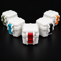 Boîte de rangement en plastique rigide personnalisée pour flacons PETG de 3 ml à deux emplacements, avec insert en mousse et boucle, fournisseur OEM en gros avec logo
