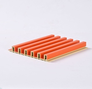 Home Interior Fluted Wall Panels Waterproof <strong>Plastic</strong> Composite PVC Coating <strong>Cladding</strong> Decorative <strong>Bathroom</strong> Design for Indoor Office - Product Image 3