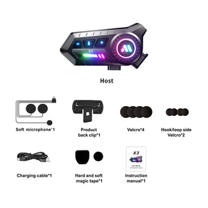 Auriculares Intercomunicadores X3PRO para Ciclismo, Auriculares para Casco, Impermeables, con Reducción de Ruido, Auriculares para Motocicleta - Product Image 4