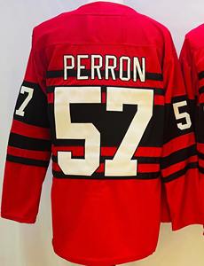 Camisetas de Hockey sobre Hielo Personalizadas de Fábrica OEM, Bordado con Nombre del Equipo, Impresión por Transferencia de Calor, 100% Poliéster, Uniforme Unisex para Adultos - Product Image 2