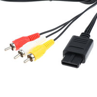 Câble de connexion 2 en 1 pour contrôleur NGC N64 SFC, Terminal, Audio-vidéo, 1.75M, 2 en 1