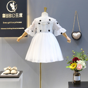 Nouvelle Robe de Soirée Moderne pour Filles, Robe de Princesse Formelle pour Enfants avec Boutons Cousus pour Séances Photo - Product Image 4