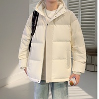 Veste d'hiver en duvet pour homme, tendance, respirante, épaisse, coupe-vent, à capuche, vente en gros d'usine