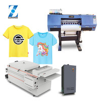 Mesin Cetak Kaus Digital Nama Keluarga ZHOU 4 I3200 4720 Kepala Pencetak DTF Film Hewan Peliharaan dengan Harga Oven Pengocok Bubuk