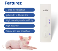 Kit de test de diagnostic rapide pour la détection de l'Ag ASFV – Bandelettes de test vétérinaire pour la détection du virus de la peste porcine africaine chez les porcs