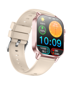 Montre connectée de luxe 2025 ET571 avec écran HD de 2,0 pouces, ECG, HRV, <span class=keywords><strong>SOS</strong></span>, appels Bluetooth, téléphone mobile intelligent, Reloj avec lampe de poche - Product Image 6