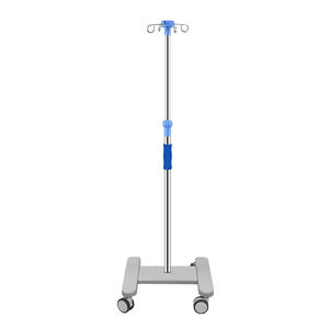 Vente en gros d'usine, poteau de perfusion surélevé épaissi, en acier inoxydable, support de pompe à perfusion, <span class=keywords><strong>chariot</strong></span> avec porte-bouteille - Product Image 2