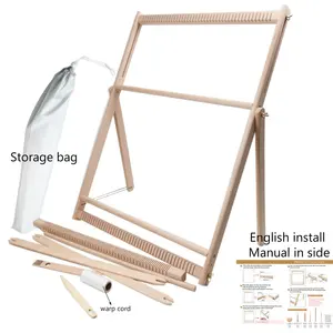 Handmade Craft Weaving Loom Kit Holz häkel strick werkzeug 70*50 cm Upgrade