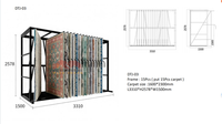 Modern Customized Large Capacity Pull Rug Holder Factory Direct Sliding Carpet Display Rack Fabric Blanket Organizer for