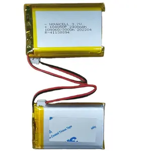 CB KC BIS 인증서 604050 604060 104050 104060 2400mah 3000mAh 3.7v 리튬 폴리머 충전식 배터리