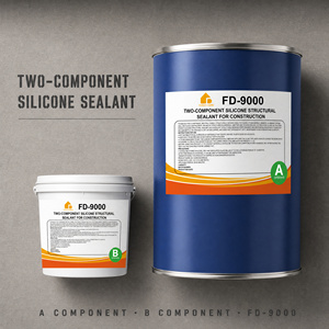 FD-9000 Adhésif silicone blanc bicomposant pour le collage du verre, du métal, des joints de construction, applications industrielles - Product Image 5