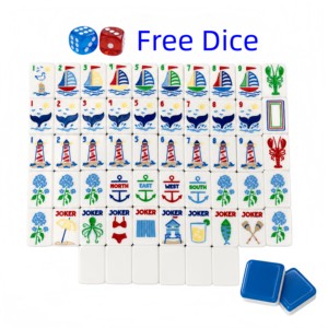 Lot de tuiles de Mahjong en acrylique gravées de luxe, nouvelle collection américaine, vente en gros - Product Image 2