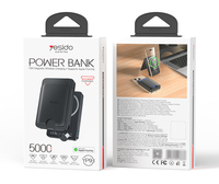 Yesido 5000mAh 20W Función de posicionamiento de carga rápida Portatarjetas de carga inalámbrica ultradelgada Banco de energía YP93